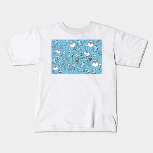 Christmas in Blue Kids T-Shirt